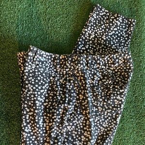 Davina Stretch Ankle pants Black/White sz 6